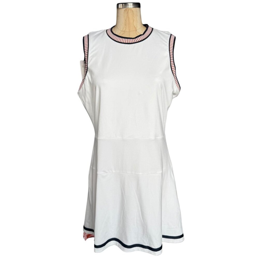 Varley Cora Court Micro Jersey Sleeveless Mini Dress Womens Size Large - Picture 2 of 9